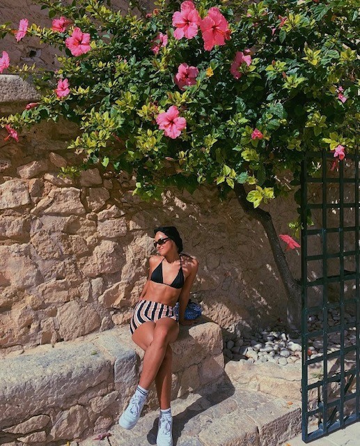 Lupe, founder of wanderfit., on holiday